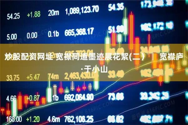 炒股配资网址 宽襟同道墨迹展花絮(二）║ 宽襟庐·于小山